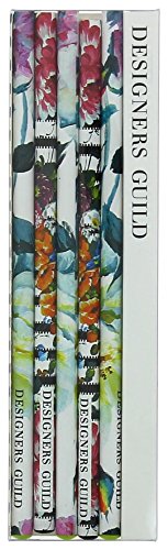Set de 5 lápices Designers Guild diseños florales miniatura 1