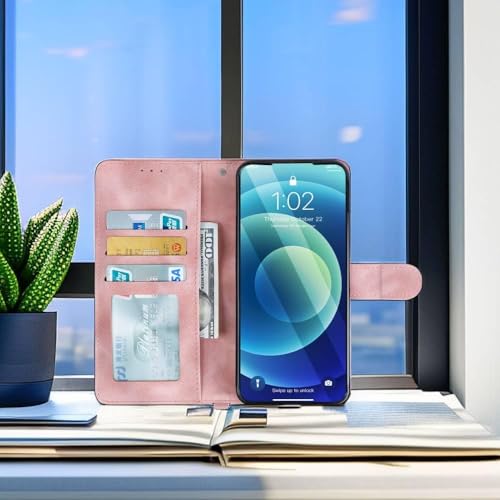 Image of amazon basics Realme Narzo 80 Pro 5G Flip Cover | Card Pockets Wallet & Stand | Flip Cover for Realme Narzo 80 Pro 5G (Pink Flower)
