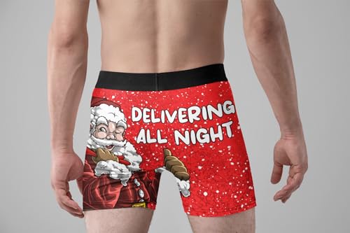 Random Stock Apparel Christmas Underwear for Men Hilarious Gag Gifts Funny Novelty Holiday Boxer Briefs3