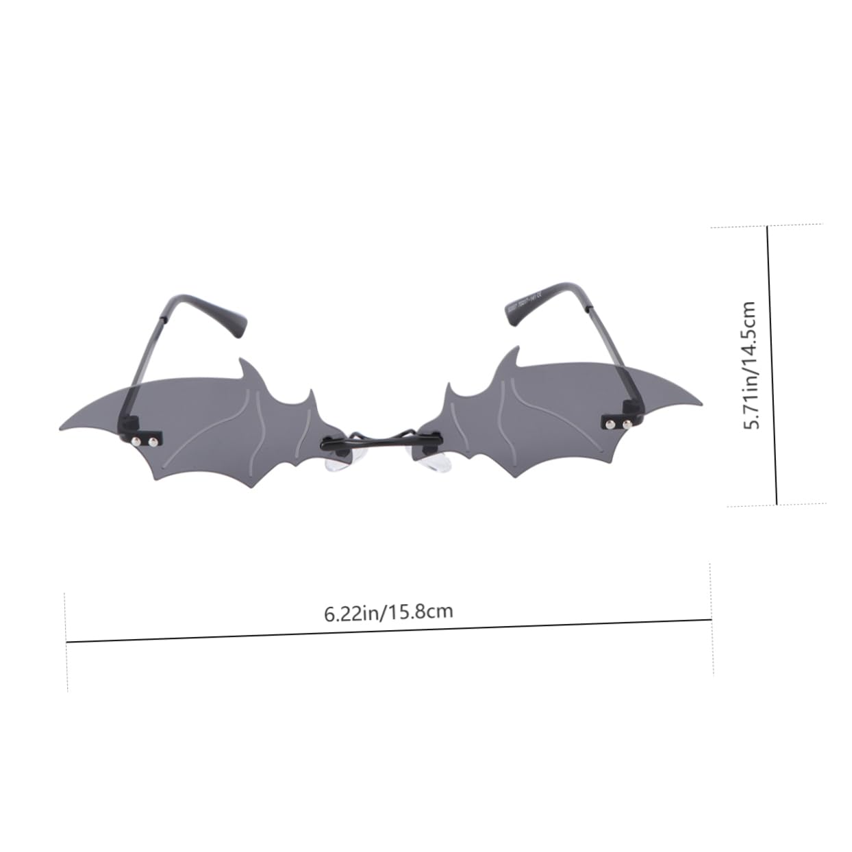 LIFKOME Halloween Bat Sunglasses Photo Props for Teens Adults Funny Party Glasses Bat Shape Decor