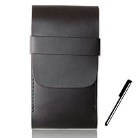 New brown leather case pouch for Samsung I5700 Gaxary portal & touch screen stylus pen zx02 7108021137 Book Cover