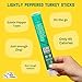 New Primal Lightly Peppered Turkey Sticks, Keto & Gluten Free Healthy Snacks for Adults, Sugar Free Low Carb High Protein Snack, Paleo Whole30 Jerky Meat Stick, 7g Protein, 45 Calories, 5 Pack
