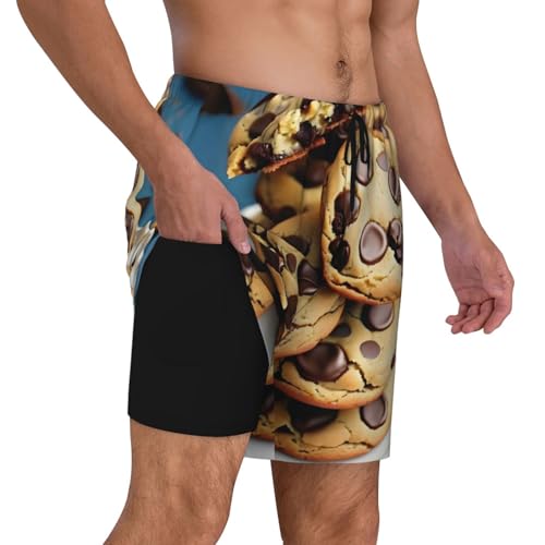 Maillots de bain homme imprimé biscuits chocolat original - 6