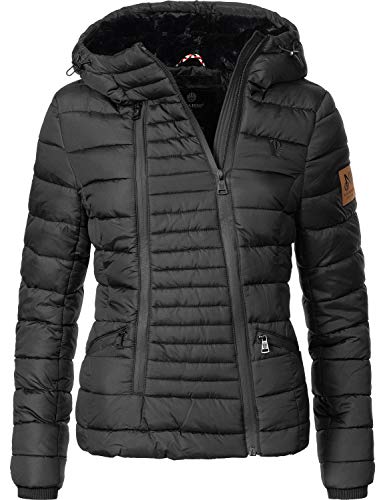 Preisvergleich Produktbild Navahoo Damen Winterjacke Steppjacke Tabea Schwarz Gr. M
