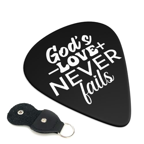 NEWWAVNO Guitar Picks 6-Pack Thin, Medium Heavy and Leather Key