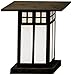 Arroyo Craftsman GC-9CS-BZ Glasgow Collection 1-Light Column Mount, Bronze Finish with Clear Seedy Glass