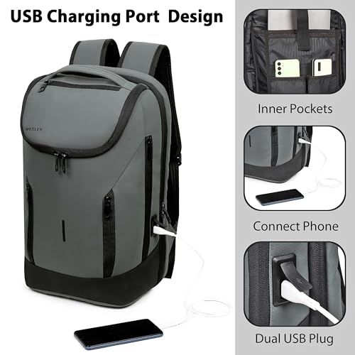 Image of Wesley Rover Pro Series Smart Tech Anti-Theft Laptop Backpack With USB-A & C Type Charging, Internal Organiser Water-Resistant Scratch-Resistant /Business /College /Office bag fits laptop upto 16 inch