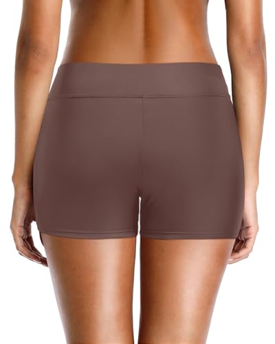 Image of Yonique Womens Swim Shorts Bathing Suits Bottoms Swimsuit Bottoms(Available in Plus)