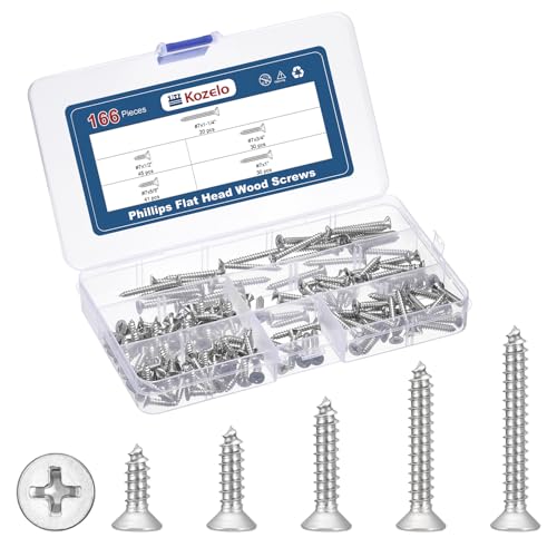 Kozelo 166 #7 Phillipstbgwbh؃lWA\[ggLbg - [1/2"  1-1/4"] 304XeX|݌ȍUB, Vo[