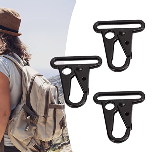 Tactical Gear Clips 10Pcs Enlarged Mouth Clips Metal Keyring Buckle Hang Buckle Sling Clip Keychain Snap Hooks for Outdoor Bag Backpack Molle Webbing Belt - Image 3