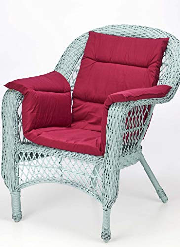 Amerimark Chair Cushion Pad Seat Cover For Wheelchair, Transport Chair Or Electric Scooter Burgundy One Size #TOP2