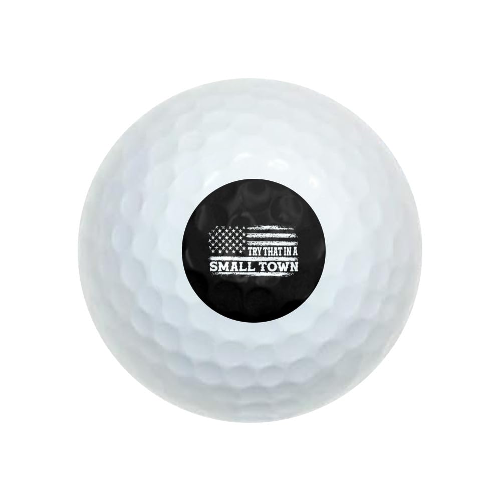 GRAPHICS & MORE Try That in a Small Town Novelty Golf Balls 3 Pack