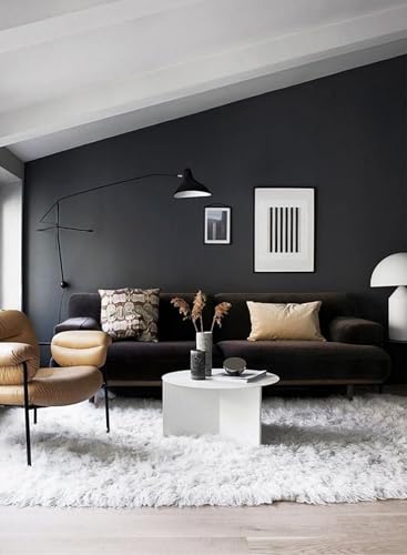 Image of WALLMATE Grey Wallpaper Matte Solid Gray Contact Paper Texture Self-Adhesive Peel and Stick Thick Removable Wallpaper for Bedroom Cabinets Livingroom (24 x 150 inch, Dark Grey Matte)