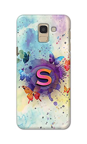 Image of PRINTFIDAA� Printed Hard Back Cover Case for Samsung Galaxy J6 | Samsung Galaxy On6 Back Cover (Alphabet S) -2808