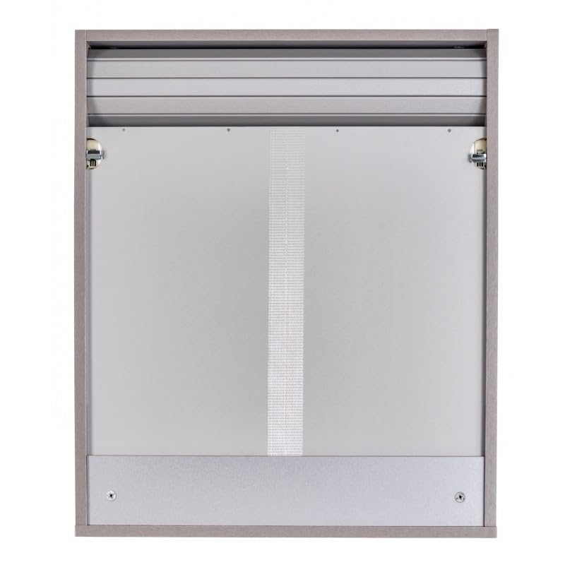 SIMMOB Küchenschrank Oberschrank Hängeschrank mit Rolladentür, Jalousienschrank, Silber, 60x35x72 cm BTH