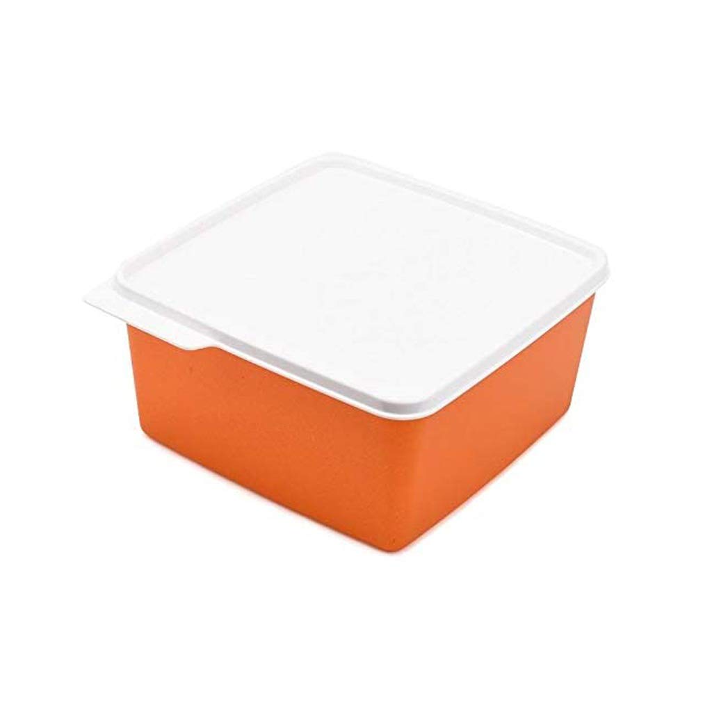Caja de almacenamiento de nevera, contenedor de almacenamiento de alimentos, tanques de almacenamiento de plástico, organizador de armario de despensa de nevera para mantener fresco para almacenar v