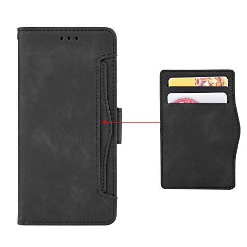 Easyshow Funda para ZTE Nubia Z60 Ultra, Suave PU Cuero para ZTE Nubia Z60 Ultra Fundas Flip Case Cover, Billetera con Soporte Compatible para ZTE Nubia Z60 Ultra-Negro