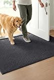 WELLTURN 40×60cm Tappeto Ingresso Interno Antiscivolo e Super Assorbente – Paillasson Lava...