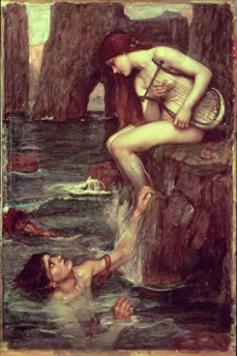 Affiche Toile Waterhouse Isabelle et le pot de basilic Décoration Salon 60x90