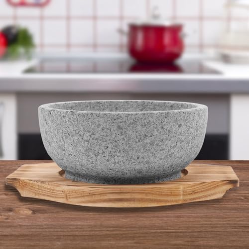 Bol coréen bibimbap en pierre naturelle de qualité supérieure - 5