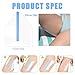 WOLAIYE Thigh Lift Anti Chafing Friction Tape Patches, Chafe Protection Thigh Inner Adhesive Sticker, Clear Invisible Waterproof Skin Pads, 12PCS