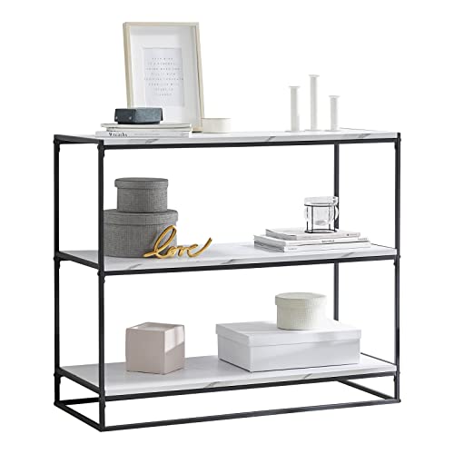 Boconcept 大理石天板　シェルフ 建売インテリア】大理石調の家具でリビングくつろぎスペースの