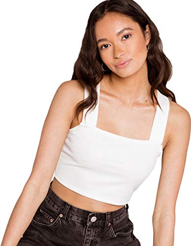 Roxy womens Good Sunday Knit Crop Top Shirt, Snow White, Medium US