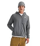 The North Face Men's TNF Performance Fleece Full Zip Hoodie | Lightweight Hooded Top, Elastic Binding & Secure Zip Pockets, Smoked Pearl, Medium