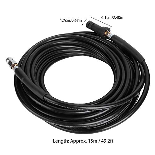 WPKD BLUEIY 15m High Pressure Washer Hose,Pressure Washer Replacement Hose,5800PSI for K Series High Pressure Accessory Car Cleaning - Image 3