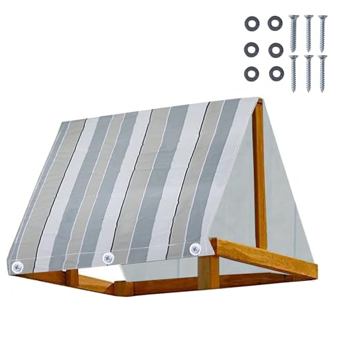 LIFTATAPA Playground Replacement Canopy 43 x 90 Outdoor Swingset Shade Kids Playground Roof Canopy Waterproof Cover Replacement Tarp Sunshade (Stripe)