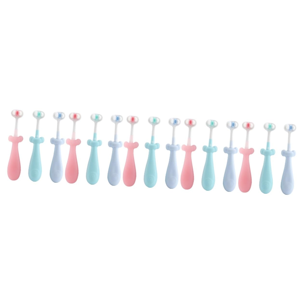 5 Set Spazzolini Per Antiscivolo E Setole Morbide Spazzolino Carino Per Denti Per Orale Dei Piccoli 3 Pezzi*5