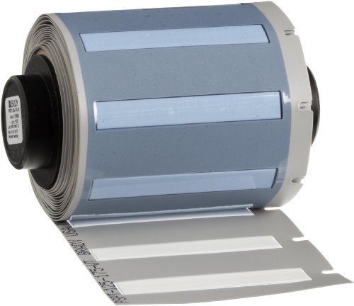 Brady PSPT-125-175-WT TLS 2200 And TLS PC Link PermaSleeve 0.235" Height, 1.765" Width, B-342 Heat-Shrink Polyolefin White Color Wire Marker Sleeves (100 Per Roll)