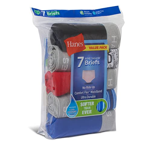 Hanes Boys' 6-Pack White Brief4