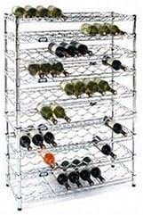 SI Shelving Inc. 14" d x 36" w x 34" h Wine Rack with 5 Shelves, Weight Capacity 100lbs Evenly Distributed