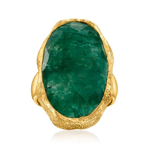 Ross-Simons 16.00 Carat Emerald Ring in...
