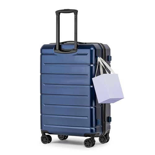 KYME Luggage Sets 2 Piece Suitcase Set Hardshell 20 inch/24 inch Luggage with Spinner Wheels Hardside PC+ABS Checked Large Suitcase with TSA Lock for Men Women Navy by KYME - Used condition - Image 2