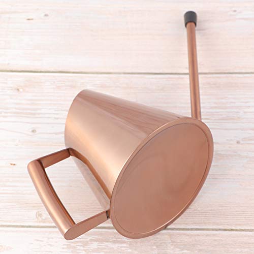 Yardwe 1 peça de lata de irrigação de aço inoxidável, recipiente de água pequeno para plantas de int