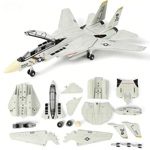 QPHYFXF 1:72 Scale F-14 Tomcat Fighter Jet Quick Build Model Kit
