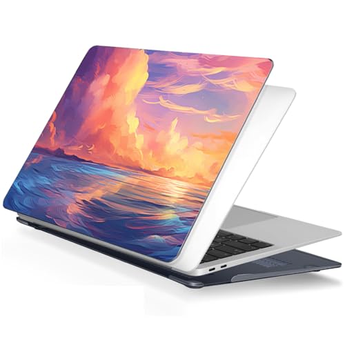 FFBOFFC Funda Compatible para MacBook Neo de 13 Pulgadas Modelo A3404 con Chip A18 Pro (versión 2026), Cubierta Plástica Bastante Resistente, Cielo púrpura