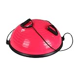 YORKING Yoga Balance Trainer Gymnastik Halb Ball Trainingsball Balance Ball Fitnessball Trampolinball Fitnesstraining Balance Ball Yoga für Krafttraining Gleichgewichts Training Rosa