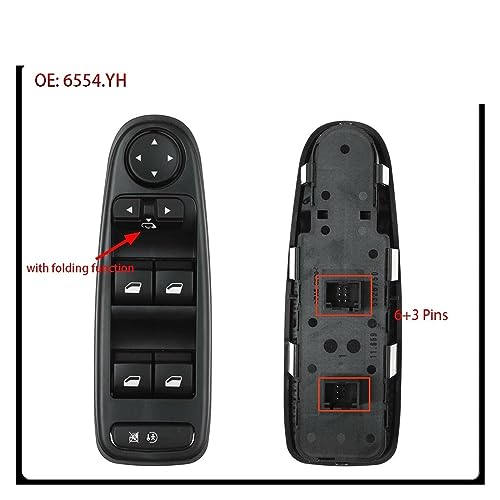Interrupteur de fenêtre électrique C4 Picasso 6554.YH régulateur console commande 2008 - 2