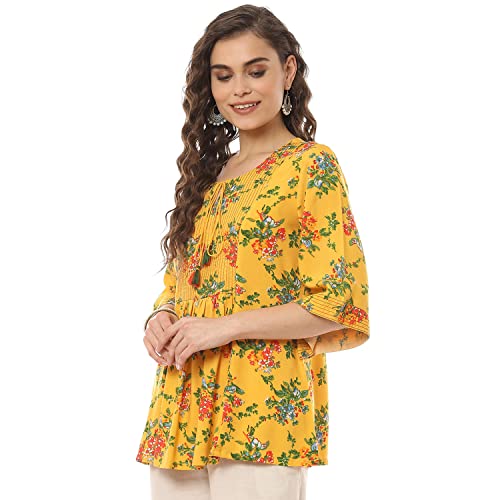 Image of Rangriti Women's Floral Regular Fit Shirt