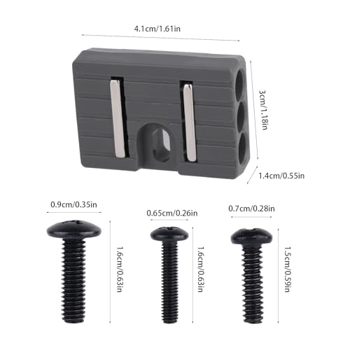 2pcs Universal Fit Magnetic Bit Holders, Fits Both Left and Right Side of Impact Driver with 6 Screws Drill Bits Storage Tool Compatible with Ridgid Makita