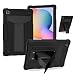 Produktbild Hülle für Samsung Galaxy Tab A7 2020 (T505/T500/T507) 10.4 Zoll Tablet - Ganzkörper-Rugged Hybrid Stand Schutzhülle mit Eingebautem Robustem Ständer - Schwarz