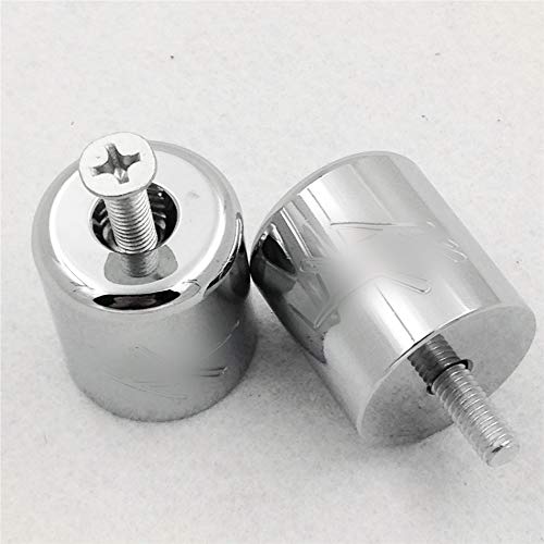 HONGK- High Quality SUN Style Motorbike Hand Bar Ends Compatible with Gsxr 600 750 1000 1100 Hayabusa Gsx1300 R 1999-2012 Chrome [B01BW4RTBK]