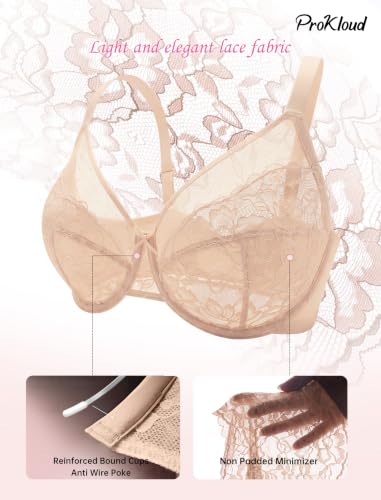 Image of ProKloud Minimizer Bras for Women Full Coverage Supportive Push Up Bra