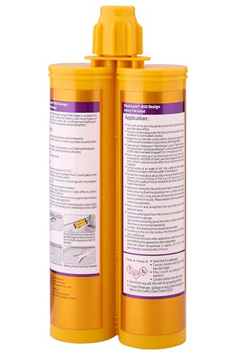 Image of SIKA - Tile Grout - SikaCeram 850 Design - Cold White - Epoxy floor and wall tile coloured grout for joint 2-15mm inside - 420g