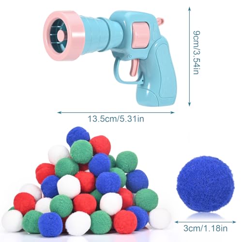 Set Di Lancio Di Giocattoli Per Gatti Con 50 Palline - Gioco Interattivo Con Peluche Per Gatti E Cani - 2