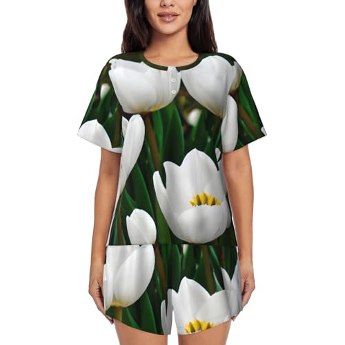 Pyjama deux pièces pour femme doux pour stopper la chaleur la nuit
