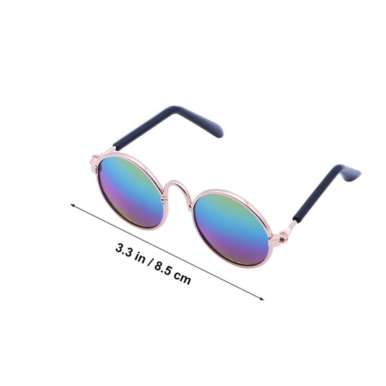COLLBATH Funny Cat Dog Glasses Creative Spoof Sunglasses Metal/Plastic Frame Joyful Pet Party Props
